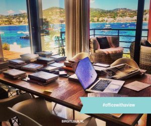 #officewithaview - Werkplek Cindy Koeman op Ibiza